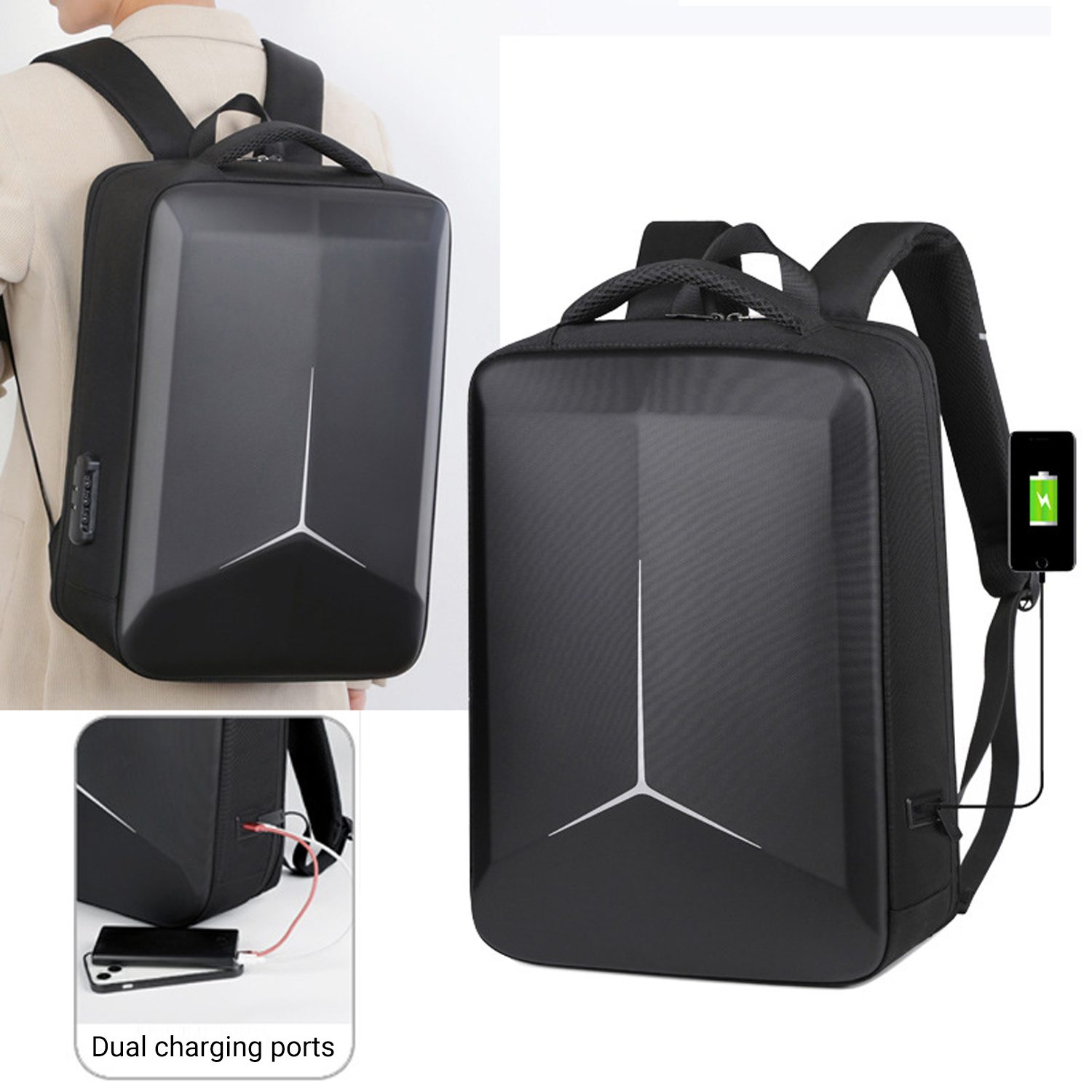 Business & Laptop Backpacks with Built-in Chargers