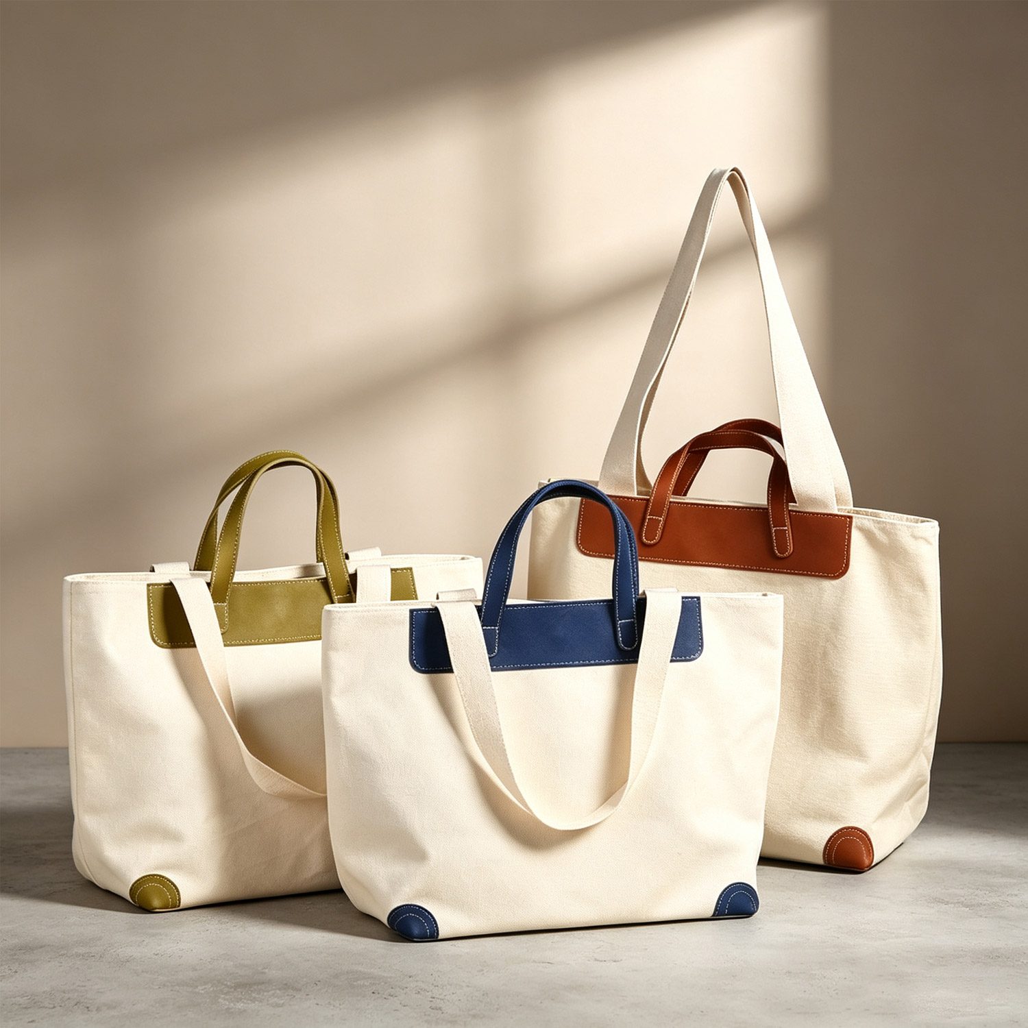 SYMPATHYBAG — pile of returned tote bags illustrating poor fabric choice consequences