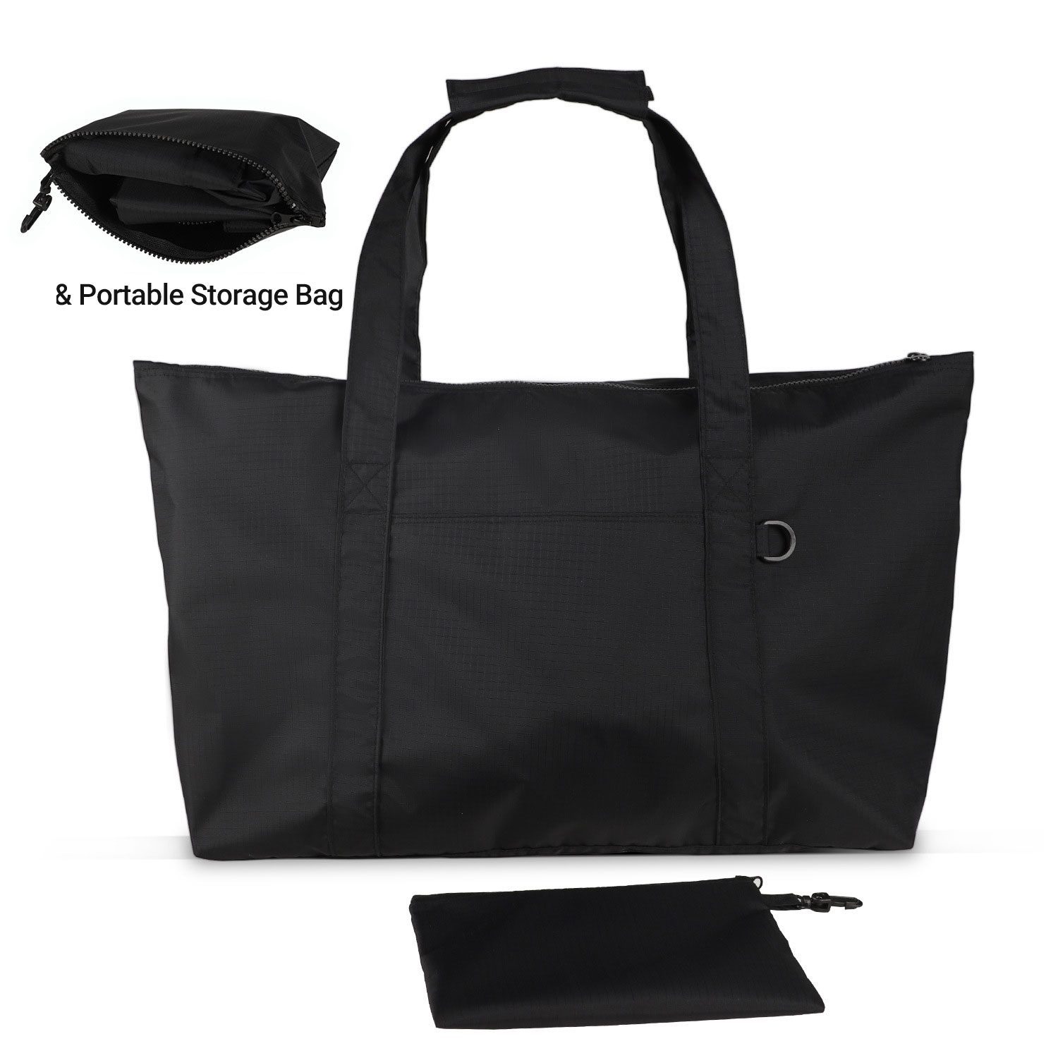 Waterproof Foldable Travel Tote Bag, Large Capacity Lightweight Portable Hand Luggage Storage Bag