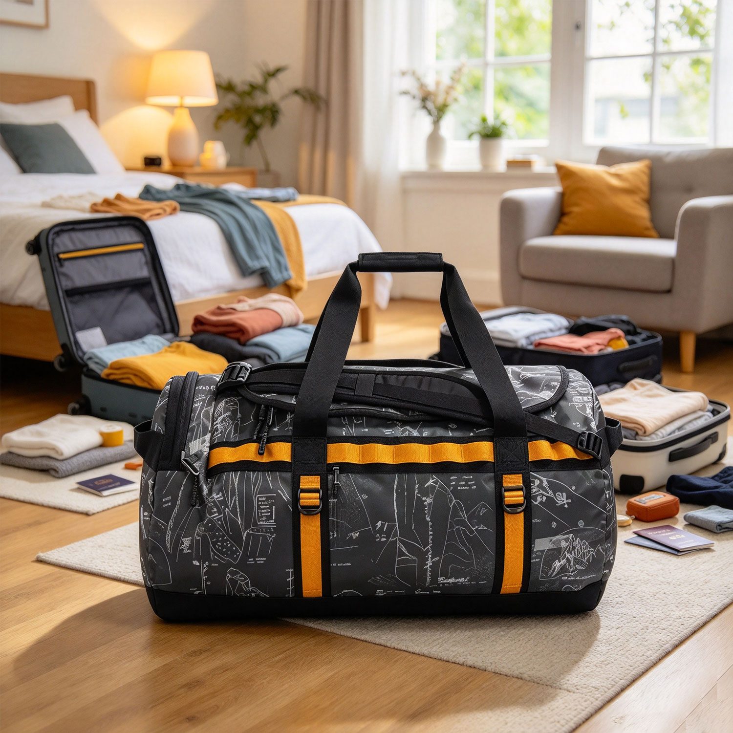Travel & Duffel Bags with Customizable Compartments