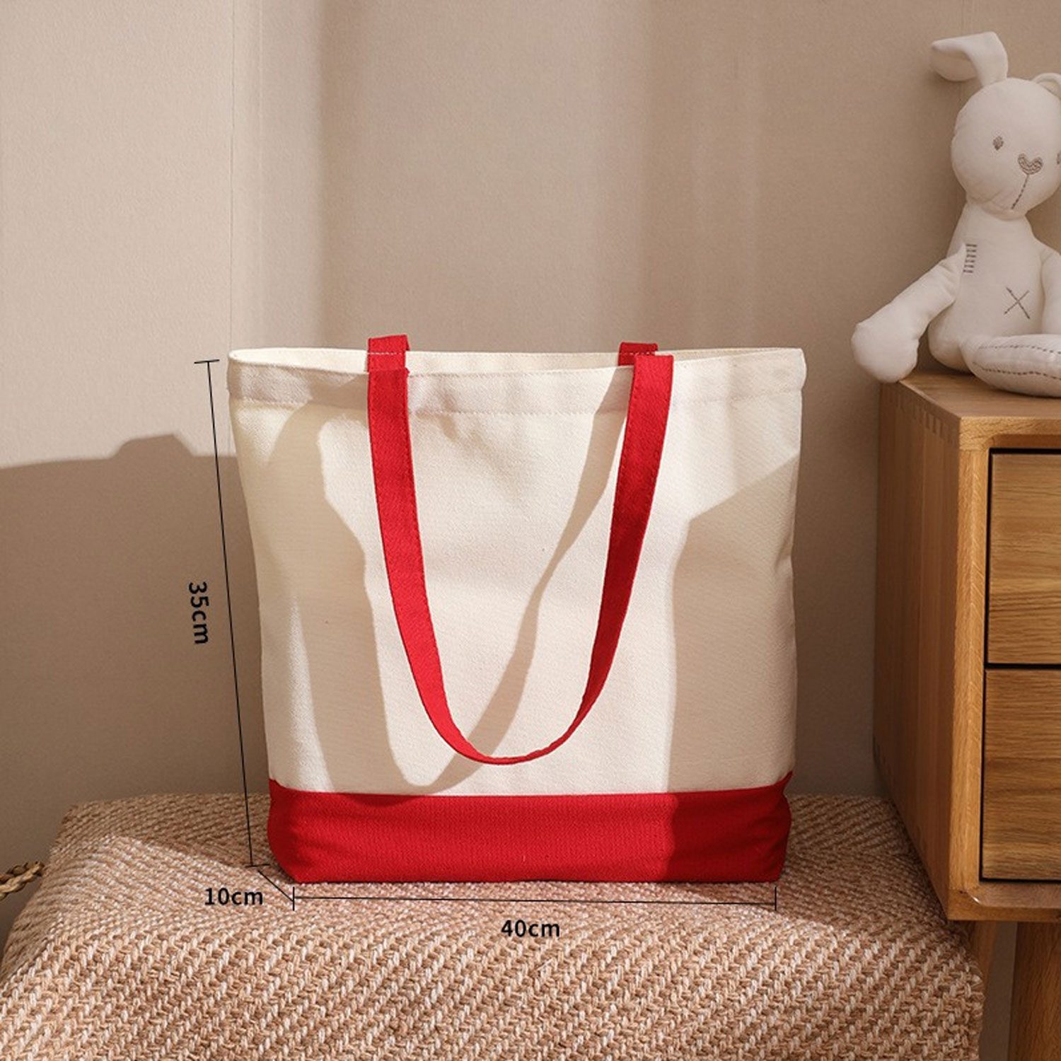 Canvas Tote Bags with Artistic Prints for Retail Promotions