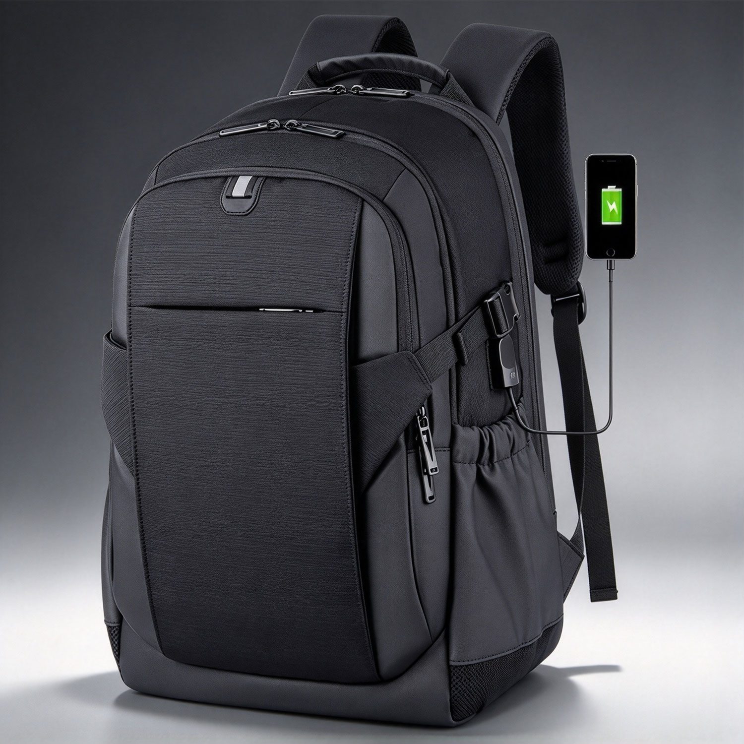 Custom Business & Laptop Backpacks with Polyester Security Fabric